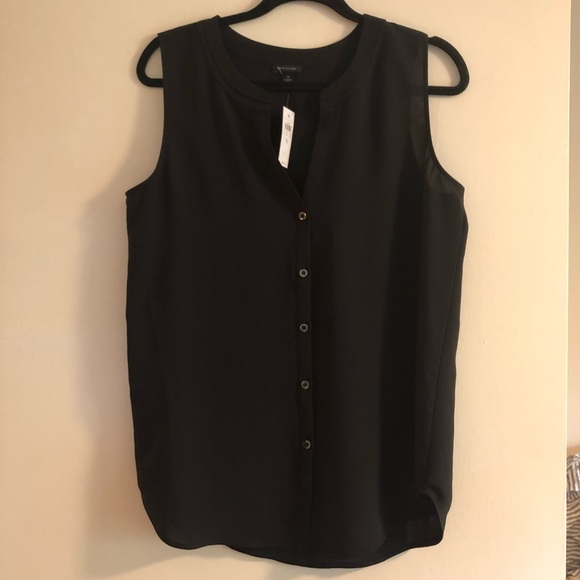 Ann Taylor Tops - Ann Taylor NWT Black Sleeveless Blouse